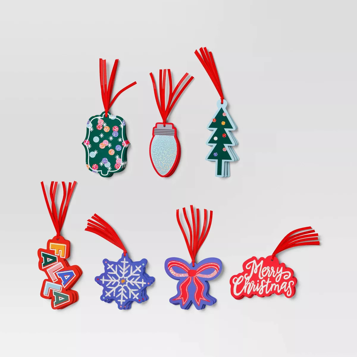 50ct Christmas Tie-On Gift Tags Cheerful Prints - Wondershop™ | Target