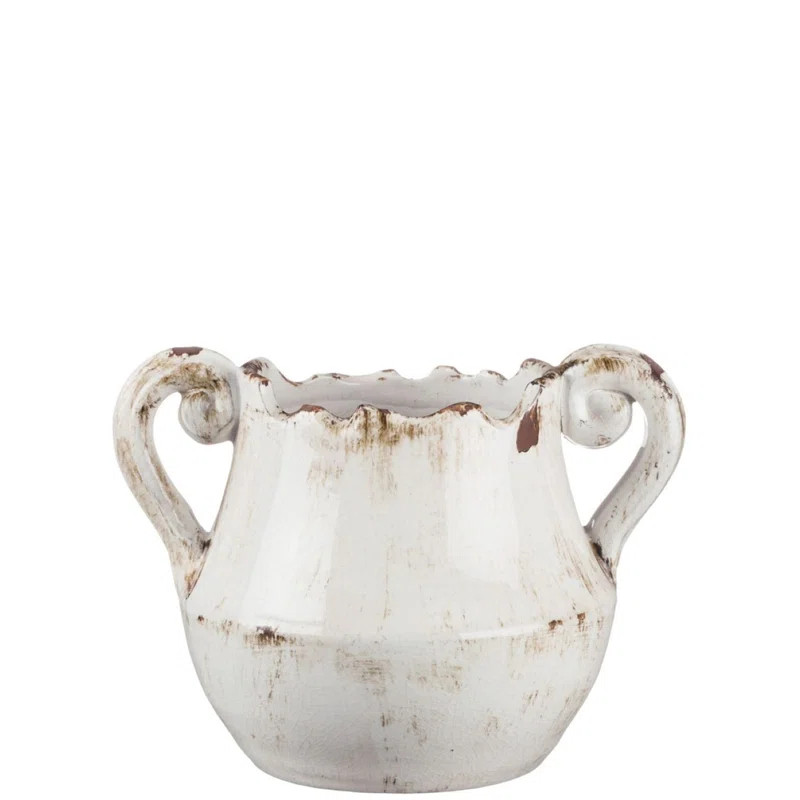 Kaiya White 7" Ceramic Table Vase | Wayfair North America