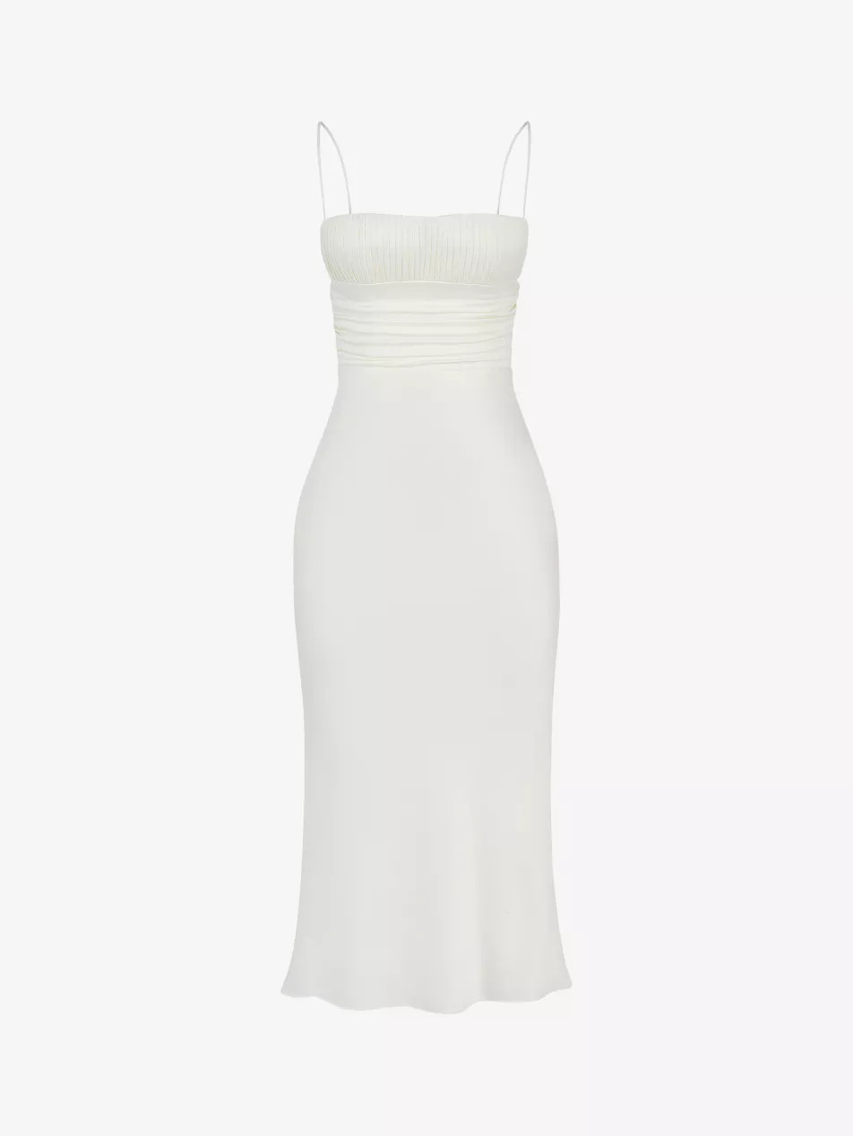 Lois corset satin midi dress | Selfridges