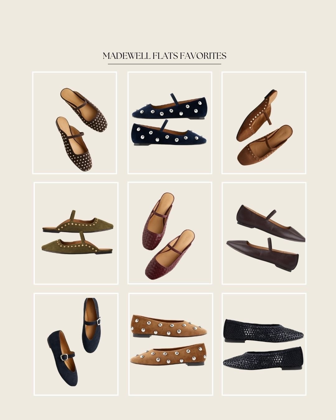 The #LTKxMadewell Sale is almost here 🎉 From Sept 5–8, get 20% off exclusively in the LTK app! I’m obsessed with these Madewell flats — classic leather and suede styles with chic stud detailing that make them perfect for fall outfits, workwear, and everyday looks.

✨ Stylish, comfortable, and high quality. these are the ballet flats you’ll wear on repeat all season. Tap to shop during the sale before they’re gone!

Ballet flats, leather flats, suede flats, madewell, LTKxMadewell, madewell sale, studd flats, fall shoes 

#LTKxMadewell #LTKStyleTip #LTKShoeCrush