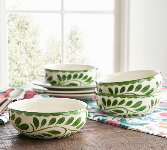Puebla Porcelain Soup Bowls - Set of 4 | Pottery Barn (US)