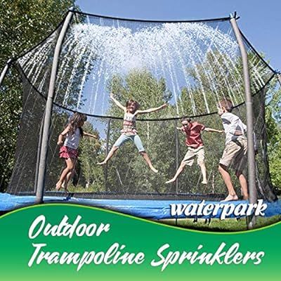 N/C Trampoline Water Play Sprinklers for Kids, Boys Girls Fun Summer Outdoor Water Game Trampolin... | Amazon (US)