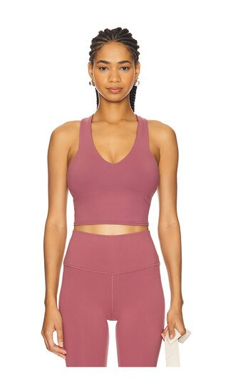 alo Real Bra Tank Top in Mauve. | Revolve Clothing (Global)