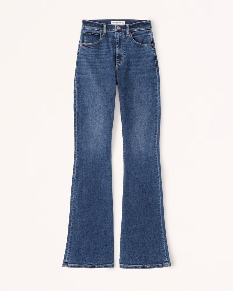 Women's Ultra High Rise Stretch Flare Jean | Women's Clearance | Abercrombie.com | Abercrombie & Fitch (US)