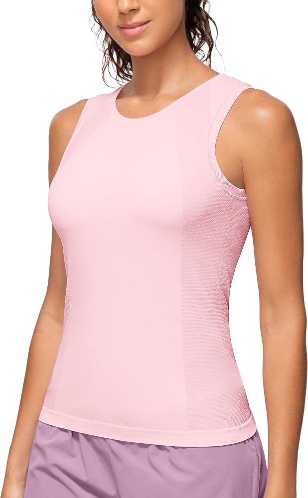 MathCat Seamless Workout Tank Top with Built in Bra for Women | Amazon (US)