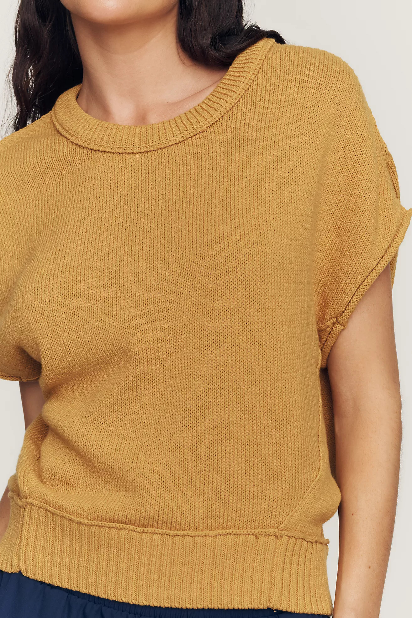 Maeve 100% Cotton Sleeveless Sweater | Anthropologie (US)