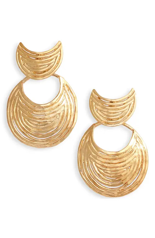 Gas Bijoux Luna Wave Earrings in Gold at Nordstrom | Nordstrom