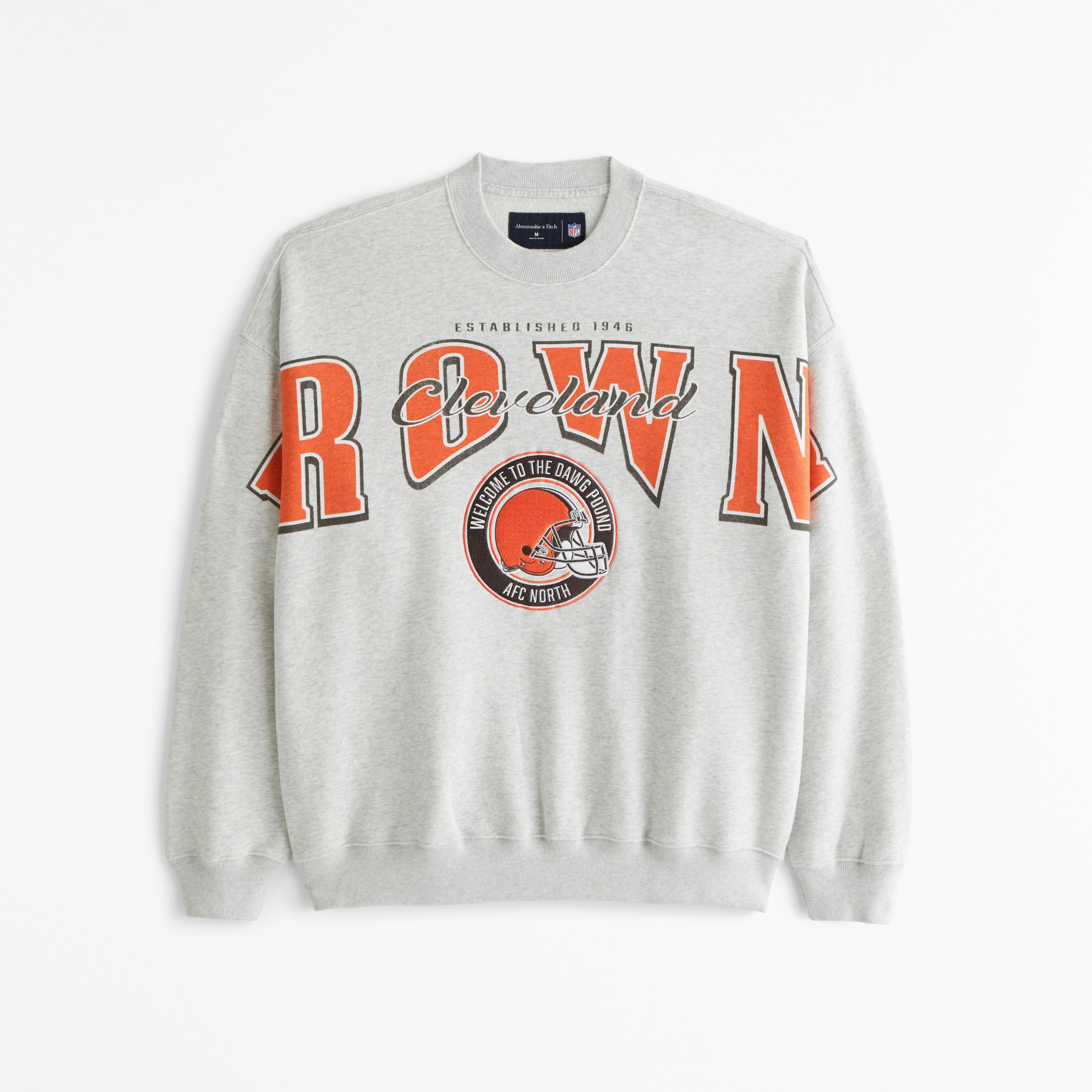 Cleveland Browns Graphic Crew Sweatshirt | Abercrombie & Fitch (US)