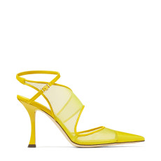 Yellow Mesh and Nappa Leather Pumps | Jimmy Choo (US)