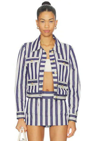 Alex Collared Boxy Jacket
                    
                    Alice + Olivia | Revolve Clothing (Global)