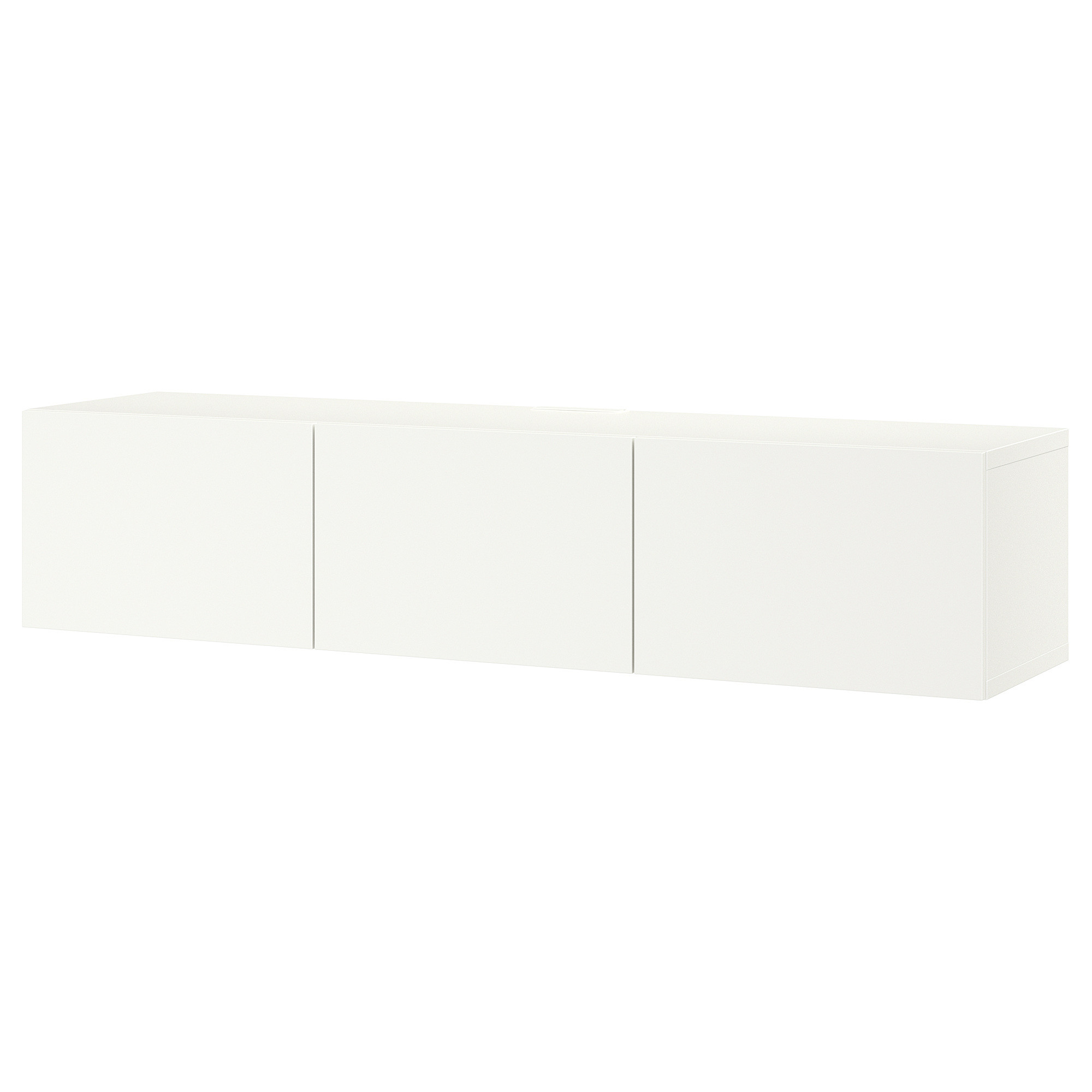 BESTÅ TV bench with doors, white/Lappviken white, 180x42x38 cm - IKEA Germany | IKEA (DE)