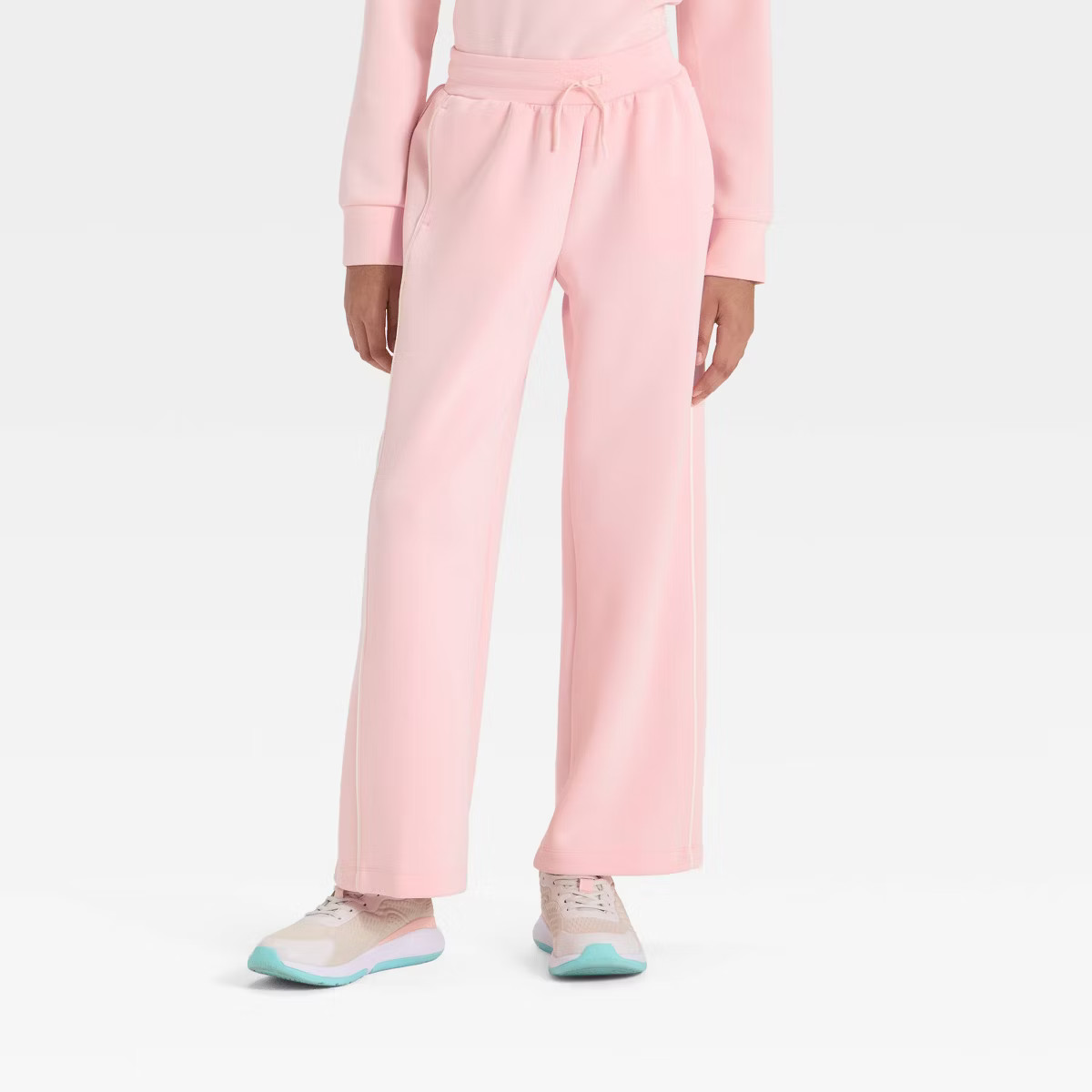 Girls' Airy Sleek Wide Leg Pants - All In Motion™ | Target