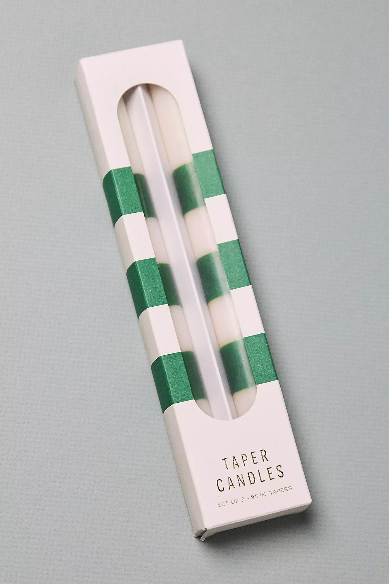 Striped Taper Candles, Set of 2 | Anthropologie (US)