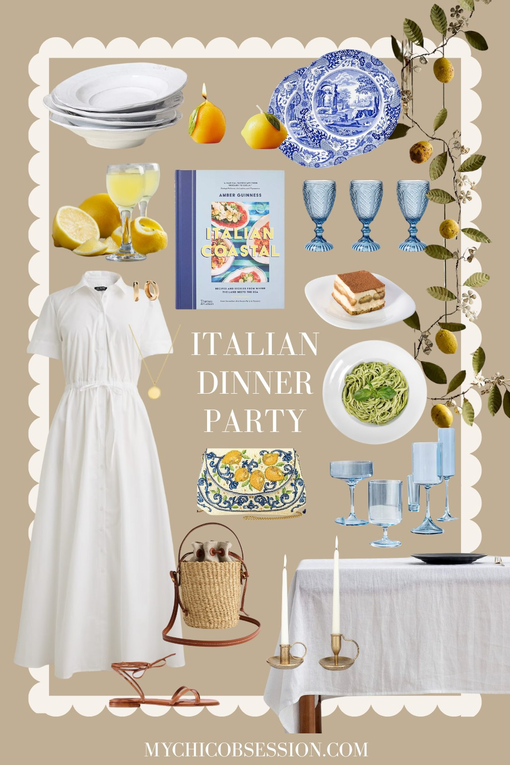 Your hosting inspiration for an Italian-themed dinner party. Embrace the sun-soaked Meditteranean coast aesthetic with blue and white dishes, colorful glassware, breezy linens, and lemon accents. Take advantage of the warm spring and summer weather to dine al fresco. 

 #LTKSeasonal #LTKHome #LTKParties