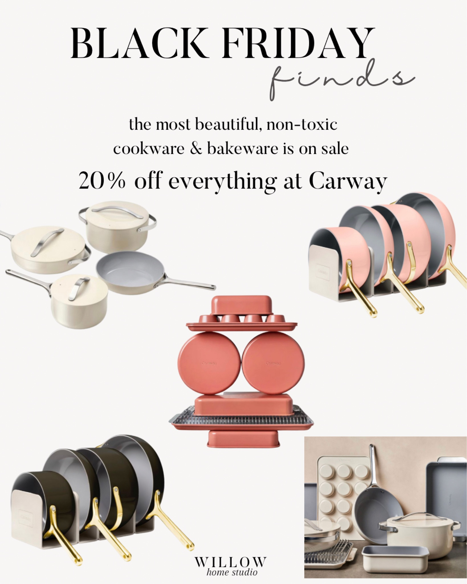 Caraway Cyber Week Sale 20% off!

Bakeware, cookware, pots & pans, non-toxic cookware 

#LTKCyberweek #LTKhome #LTKsalealert