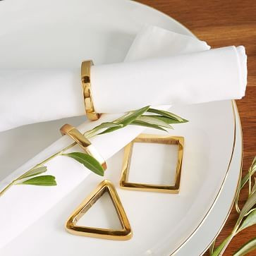 Stackable Napkin Ring Set (Set of 4) | West Elm (US)
