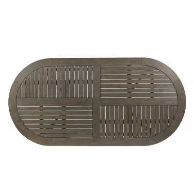 Acacia Wood Outdoor Dining Table with Oval Design | Wayfair North America