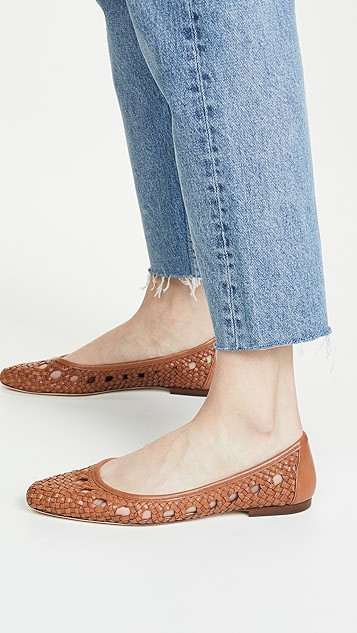 Maura Woven Leather Ballet Flats | Shopbop