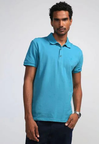 Camisa Polo Dudalina Reta Logo Bordado Verde | Dafiti (BR)