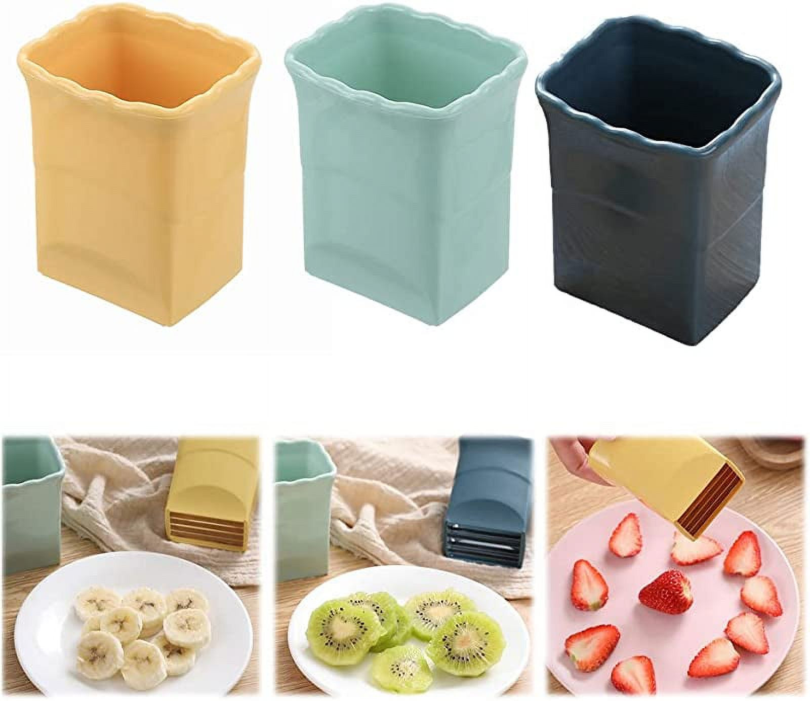 3 PCS Cup Slicer, 2023 New Fruit Slicer Egg Slicer Stainless Steel Strawberry Slicer, Quickly Mak... | Walmart (US)