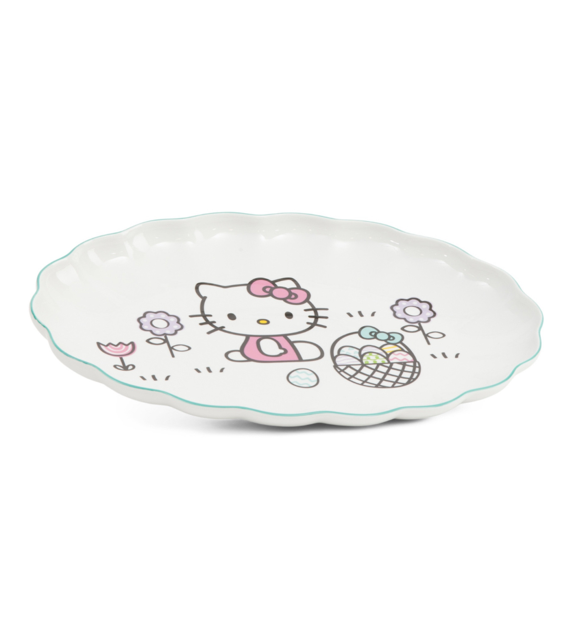Hello Kitty Easter Scalloped Oval Platter