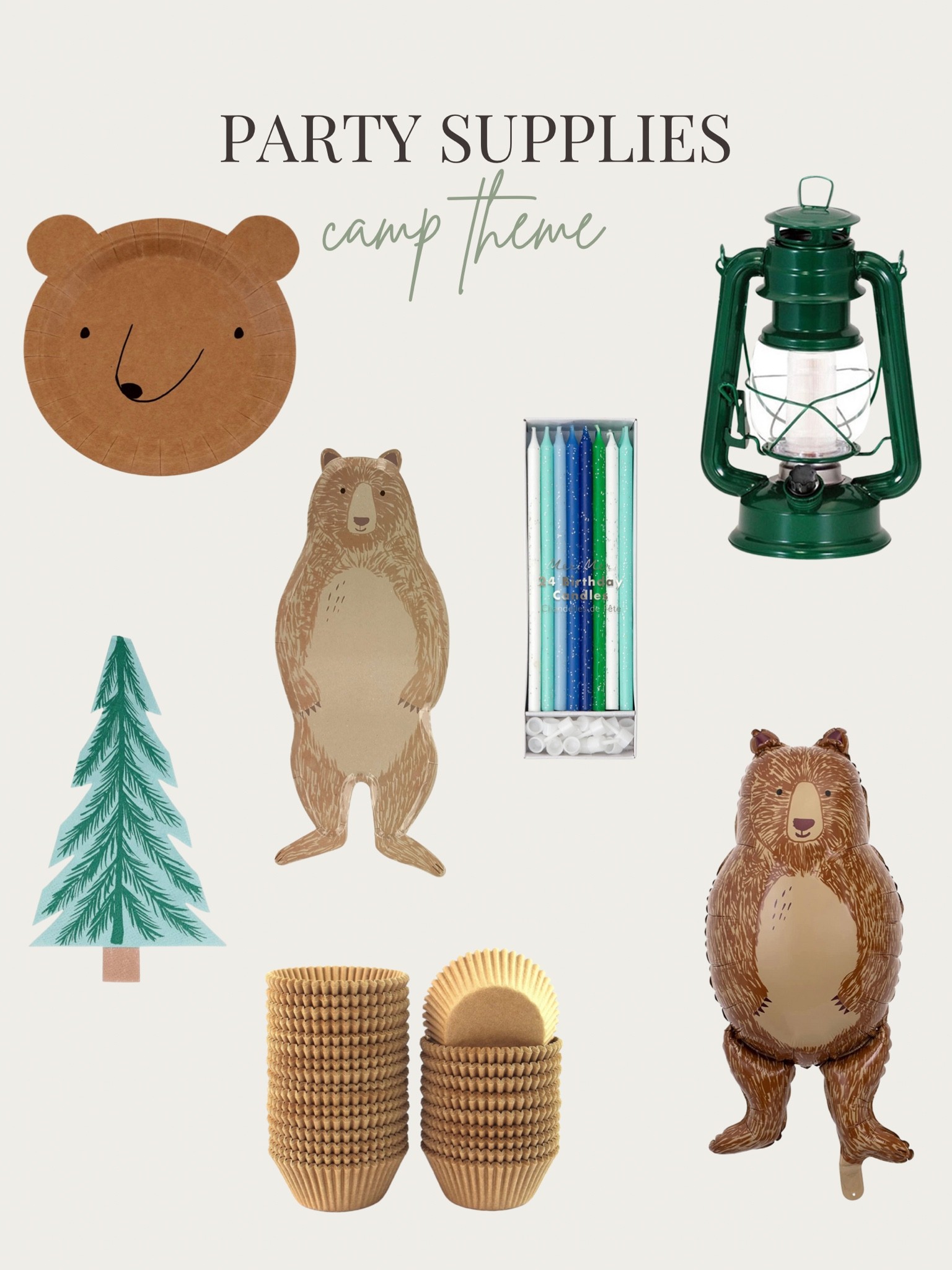 party supplies - camp theme. perfect for baby/toddler birthday party theme. 

#LTKkids #LTKfamily #LTKbaby