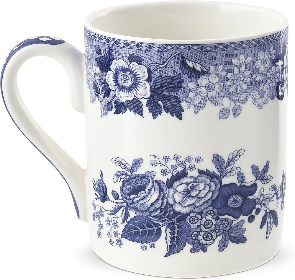 Spode Blue Room Collection Mug | India Sporting Motif | 16-Ounce | Large Cup for Coffee, Latte, T... | Amazon (US)