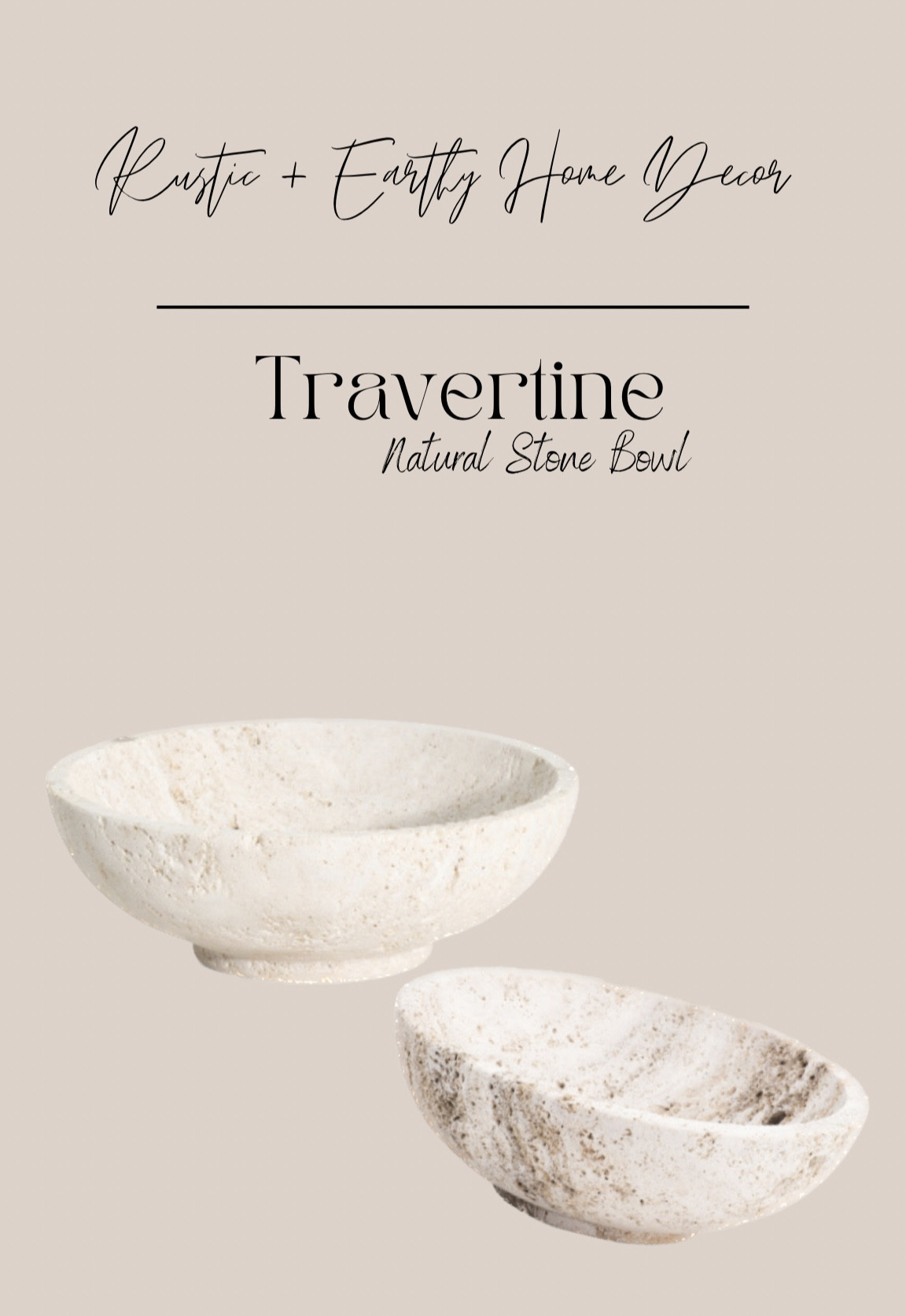 Obsessed w/ this find!! Travertine Natural Stone bowls! Love a good earthy + rustic home decor vibe! And these give just that 😍 These are so GORG! If you want one for yourself I highly recommend purchasing ASAP because these will go fast!! 

#LTKGiftGuide #LTKFind #LTKhome