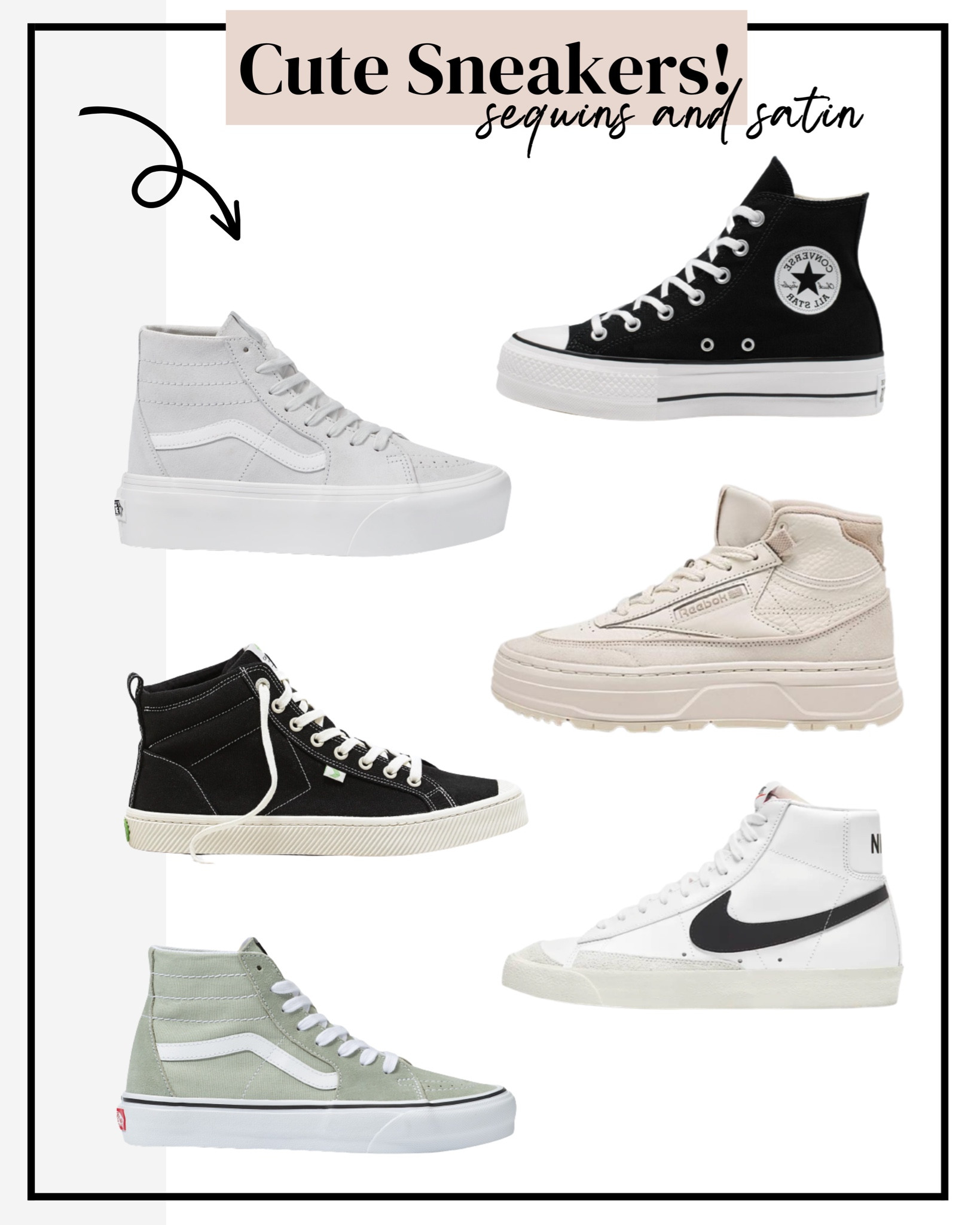 High top sneakers, sneakers, green sneakers, pink sneakers, black sneakers, nike blazer sneakers, cariuma sneakers, Redbox sneakers, converse, high top converse, vans sneakers


#LTKshoecrush