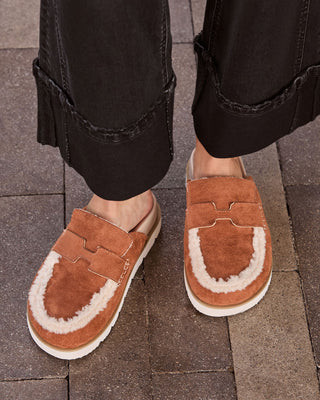 Biba Sherpa Lined Clog Mules Khaki / 10 | VICI