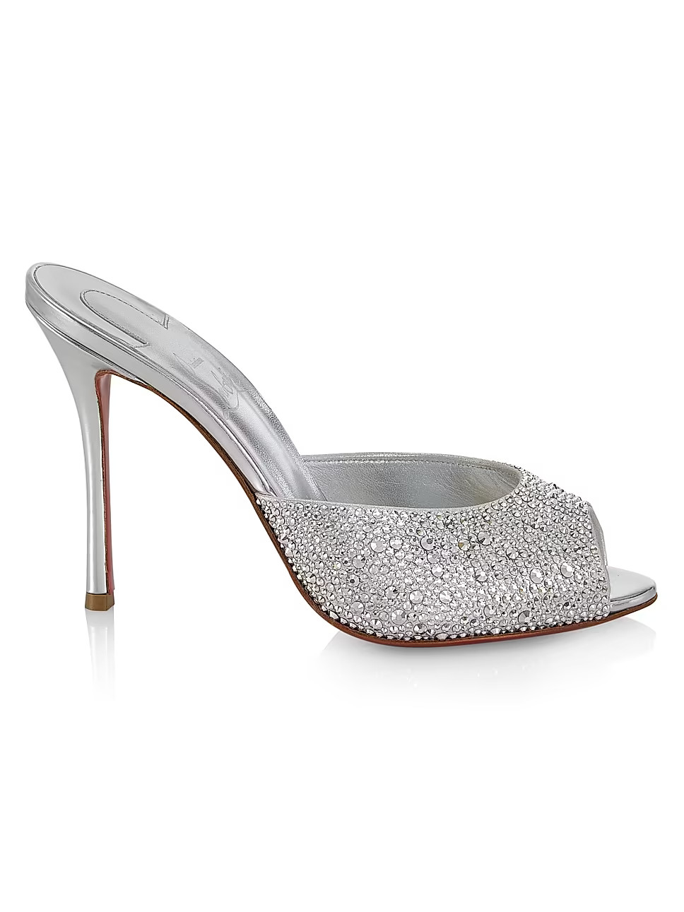 Me Dolly 100 Embellished Metallic Suede Mules | Saks Fifth Avenue