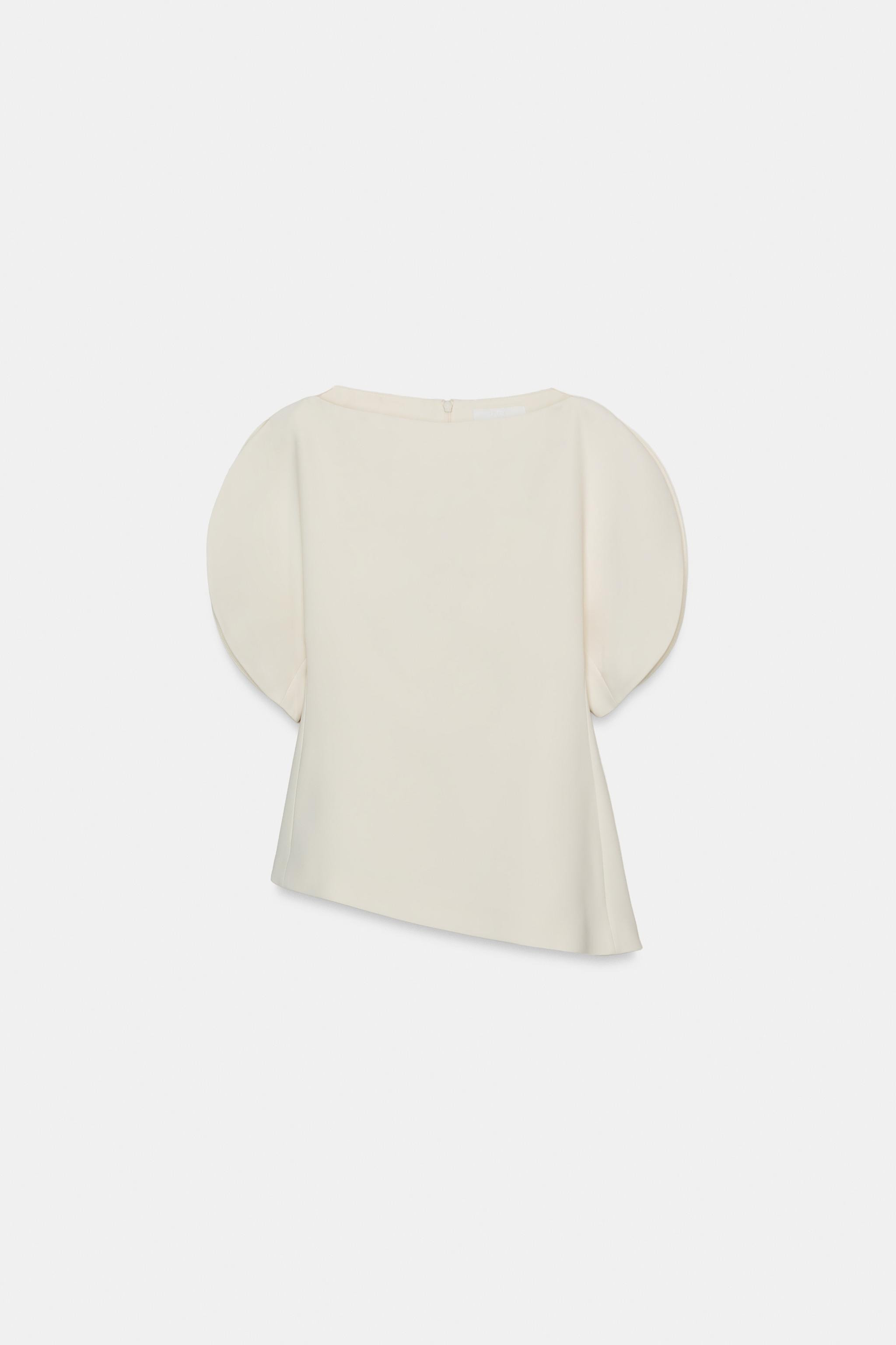 BALLOON SLEEVE TOP ZW COLLECTION | Zara US