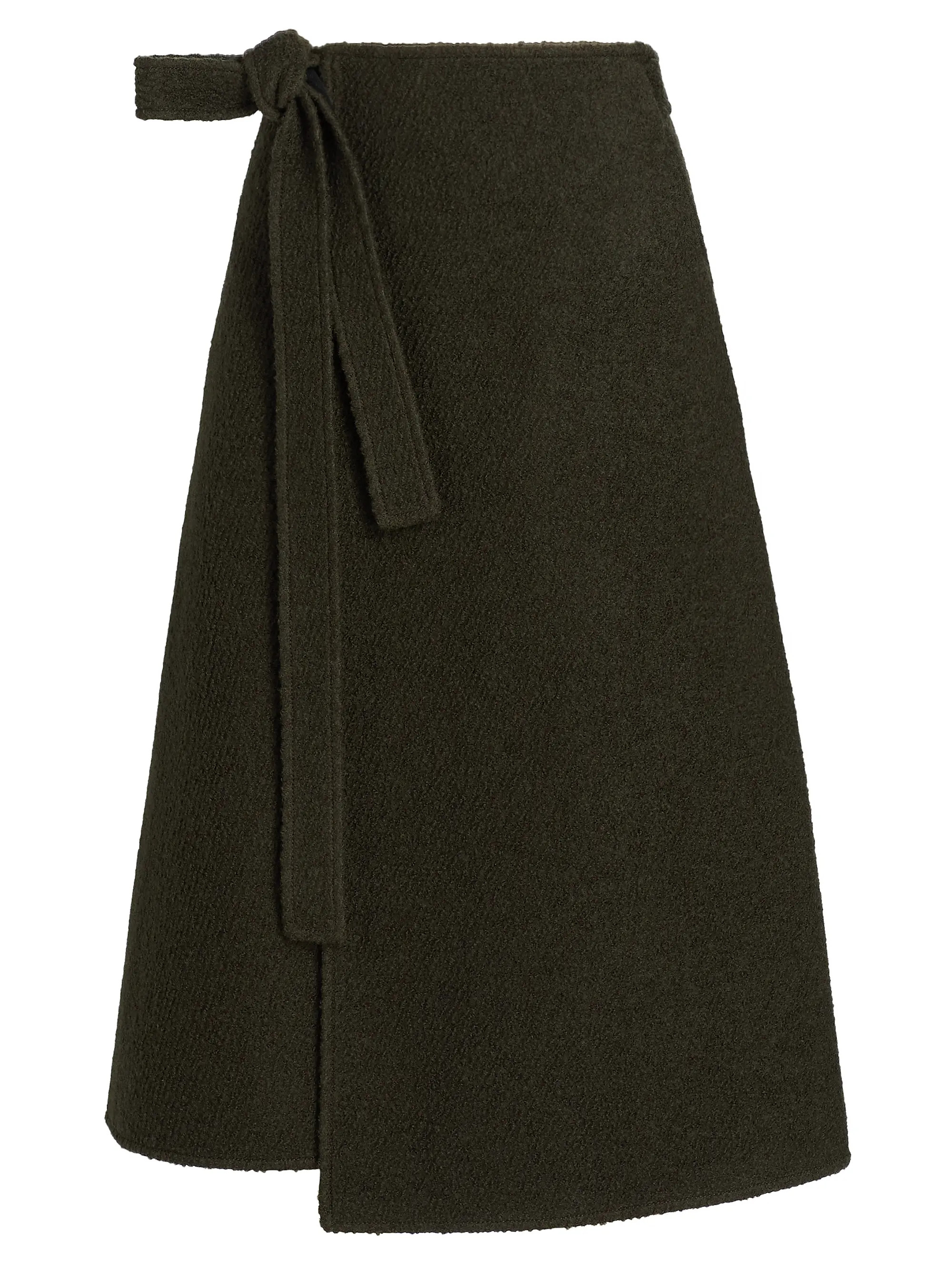 Proenza Schouler Bodhi Bouclé Twill Wrap Skirt | Saks Fifth Avenue | Saks Fifth Avenue