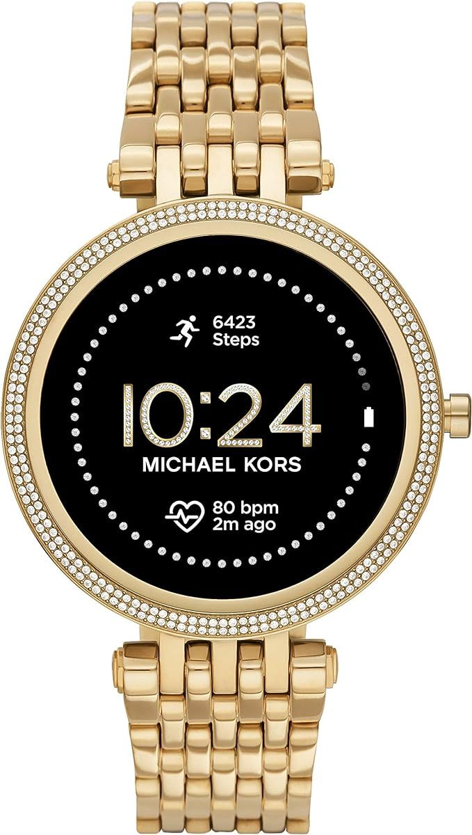 Michael Kors Women's Gen 5E 43mm Stainless Steel Touchscreen Smartwatch with Fitness Tracker, Hea... | Amazon (US)