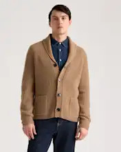 Mongolian Cashmere Shawl Collar Cardigan | Quince