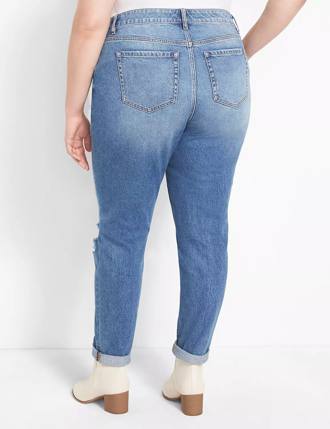 Signature Fit Boyfriend Jean - Medium Wash | LaneBryant | Lane Bryant (US)