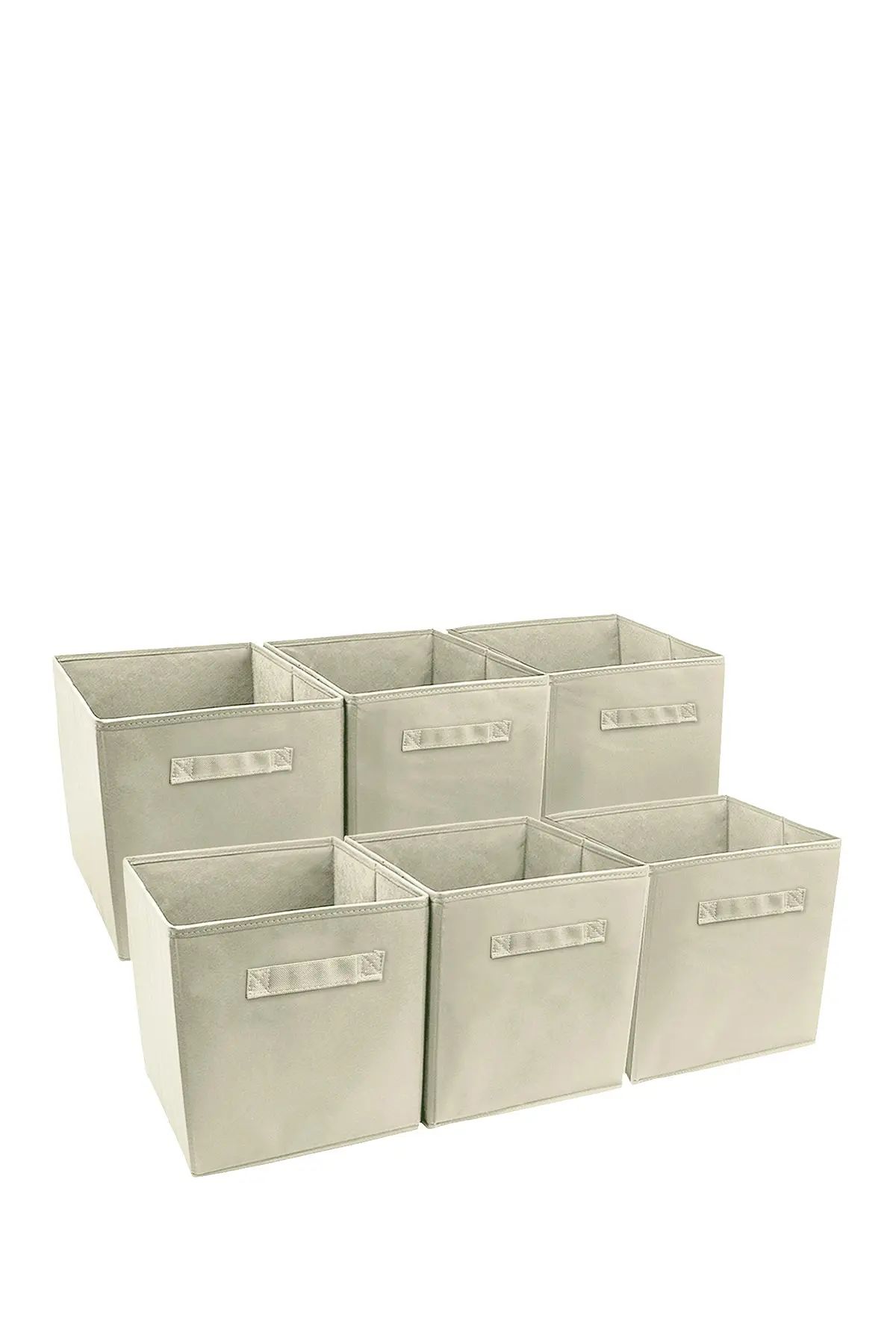 Sorbus Foldable Storage Cube Basket Bin - Set of 6 - Beige at Nordstrom Rack | Nordstrom Rack