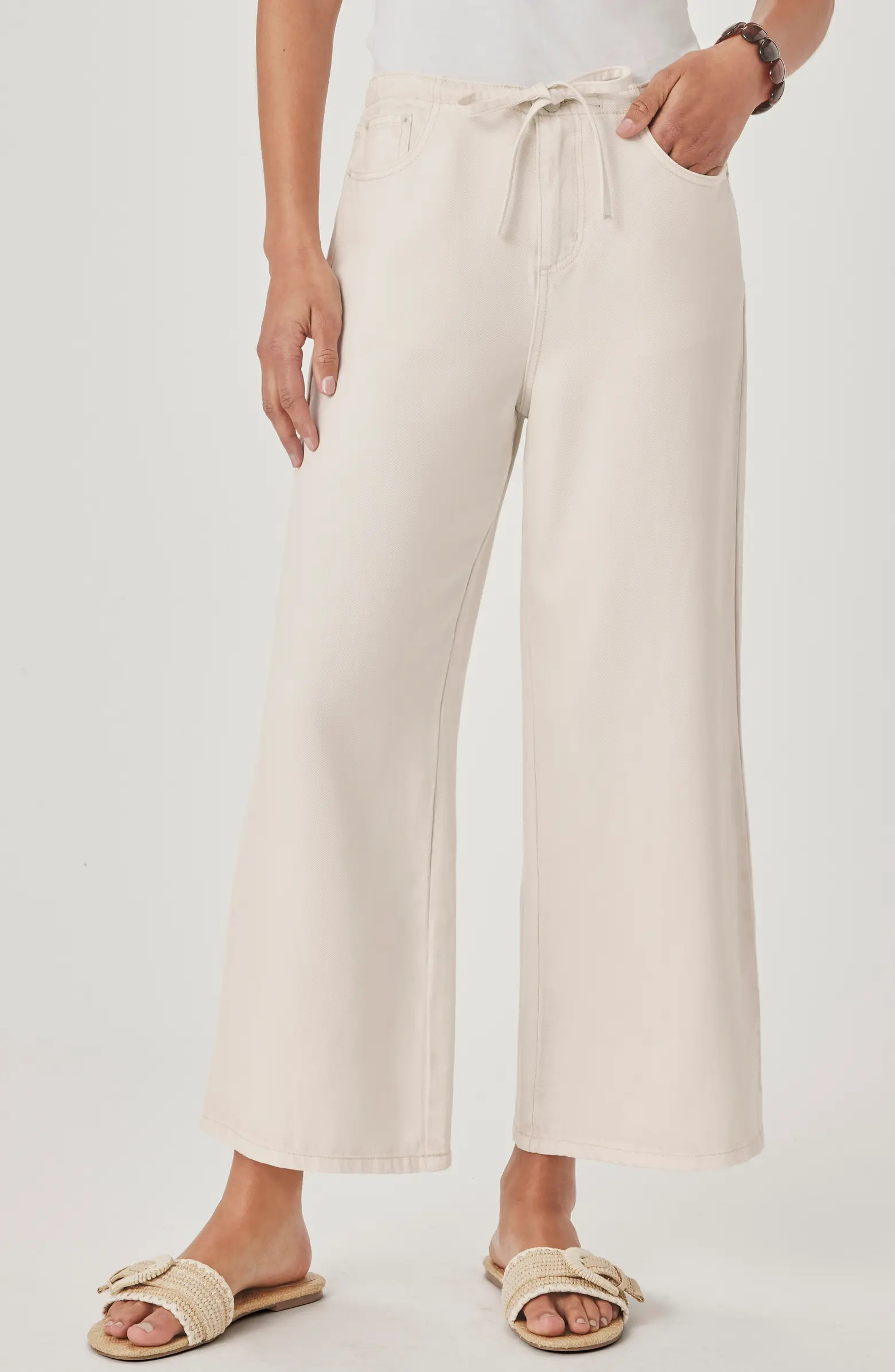 Lounge Wide Leg Crop Jeans | Nordstrom