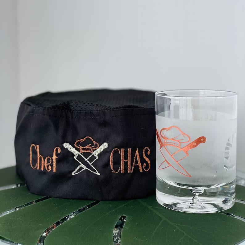 Etched Personalized CHEF Whiskey Glass Glass for Chef Gift - Etsy | Etsy (US)