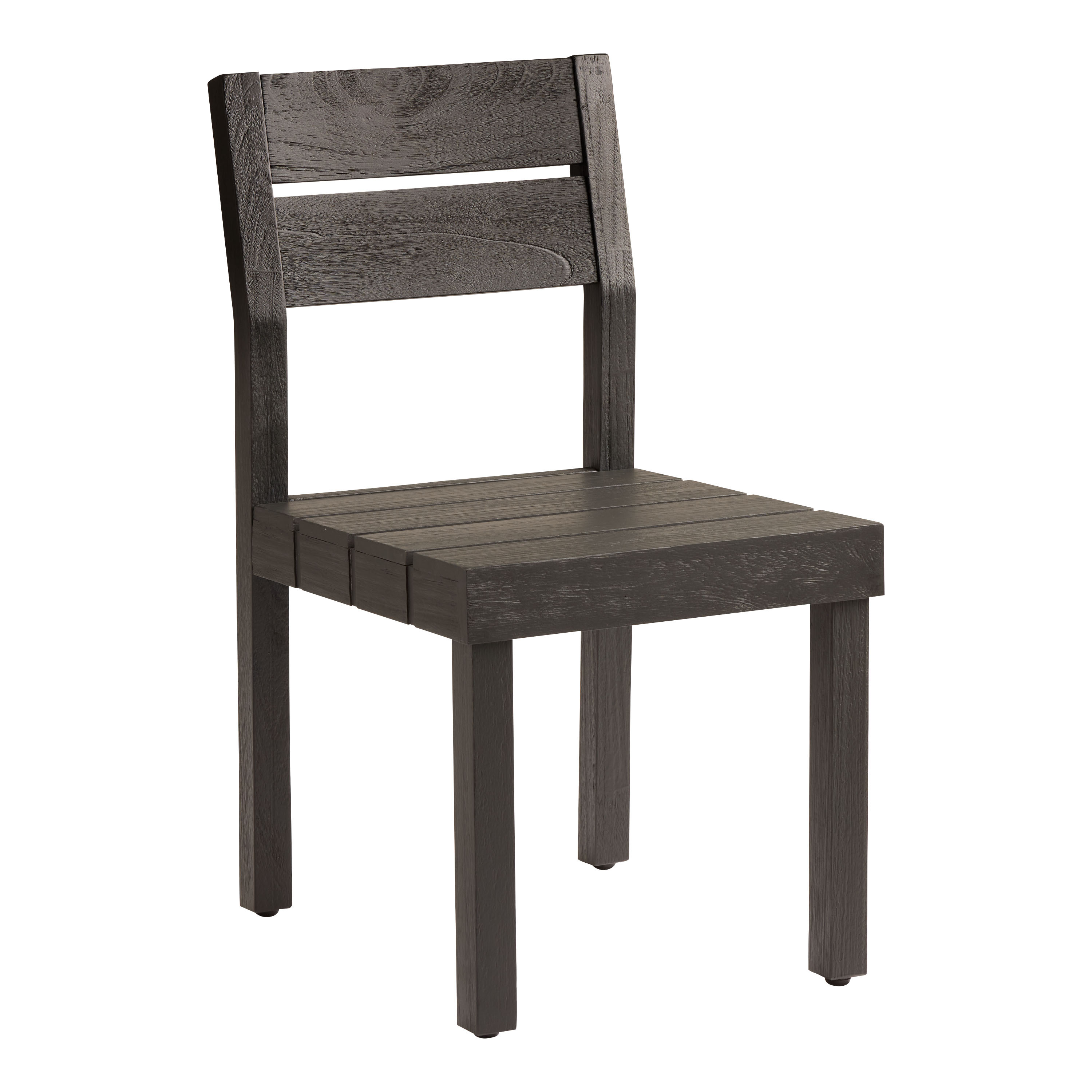 Rayne Charcoal Eucalyptus Wood Outdoor Dining Chair Set of 2 | World Market