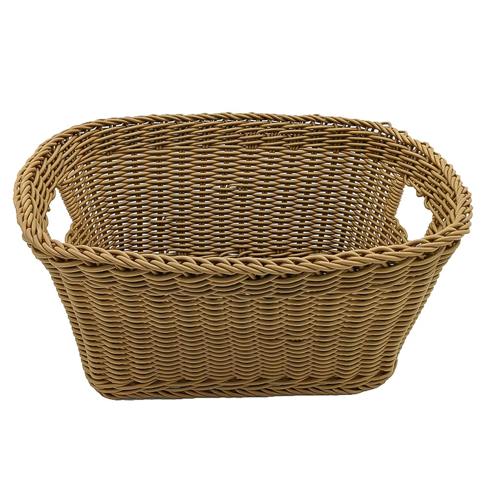 Oecoator 1 Pc Wicker Woven Laundry Hamper Dirty Clothes Storage Basket (Coffee) | Walmart (US)