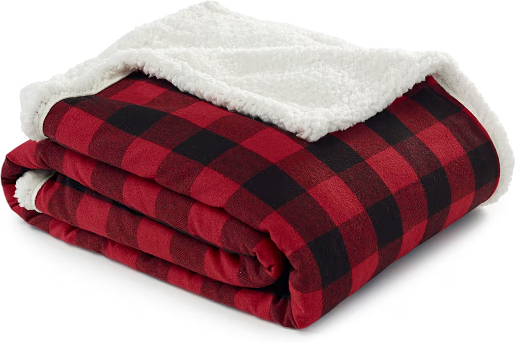 Eddie Bauer - Throw Blanket, Ultra-Soft Sherpa & Reversible Plaid Bedding, Throw Blanket for Couc... | Amazon (US)