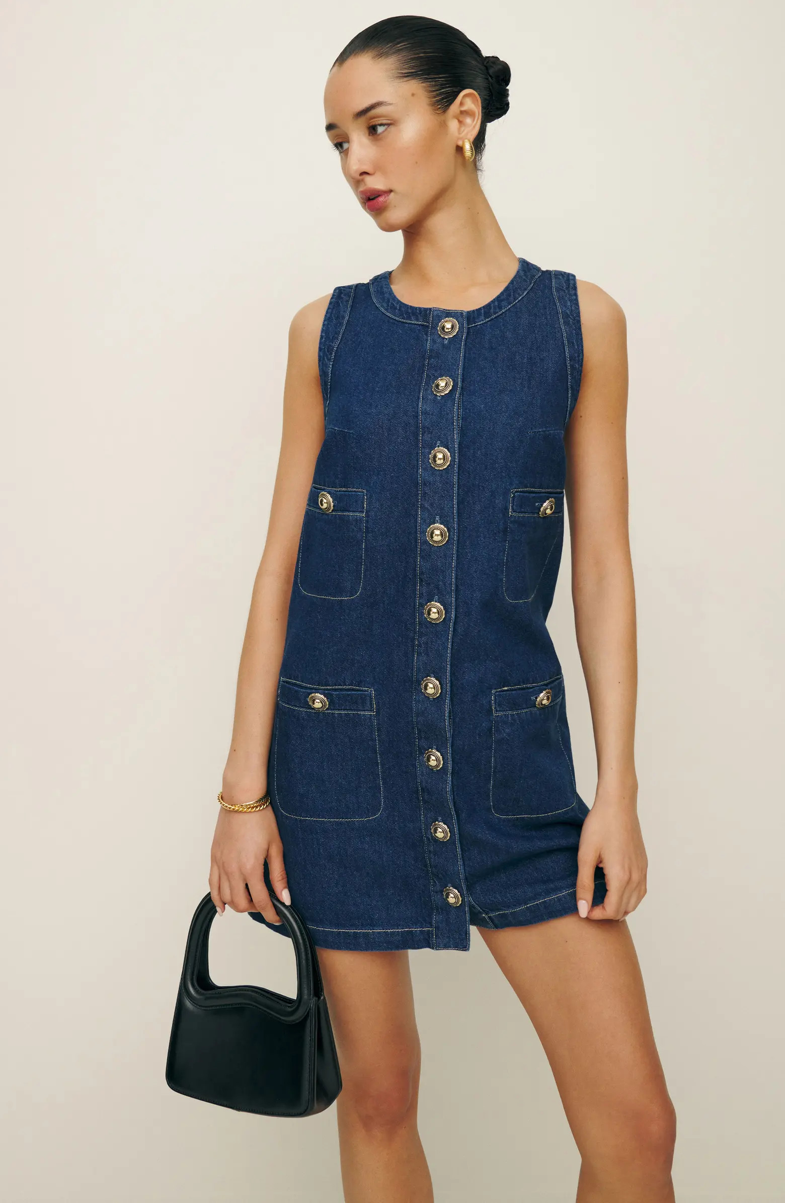 Tropez Sleeveless Denim Minidress | Nordstrom