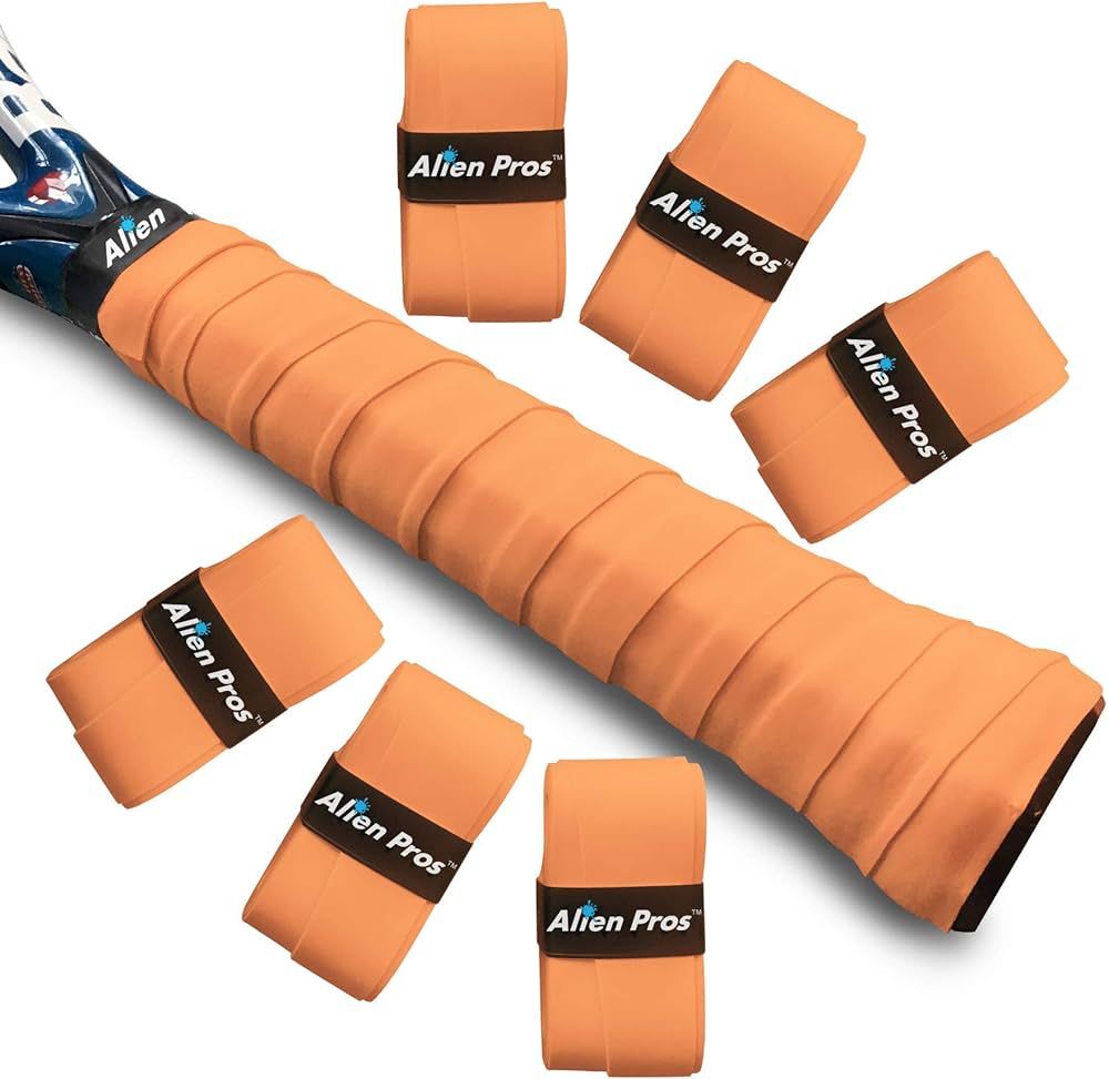 ALIEN PROS Tennis Racket Grip Tape (6 Grips) – Precut and Light Tac Feel Tennis Grip – Tennis... | Amazon (US)