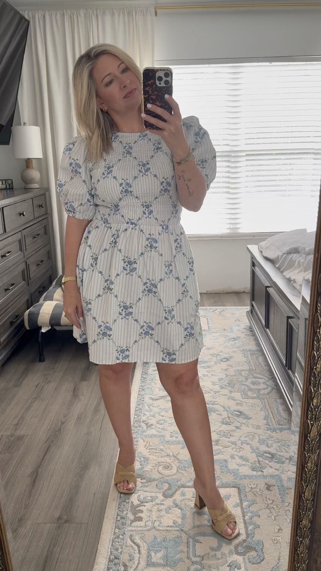 Love the blue and white! 

Wearing a size small. 

#LTKSeasonal #LTKOver40 #LTKootd