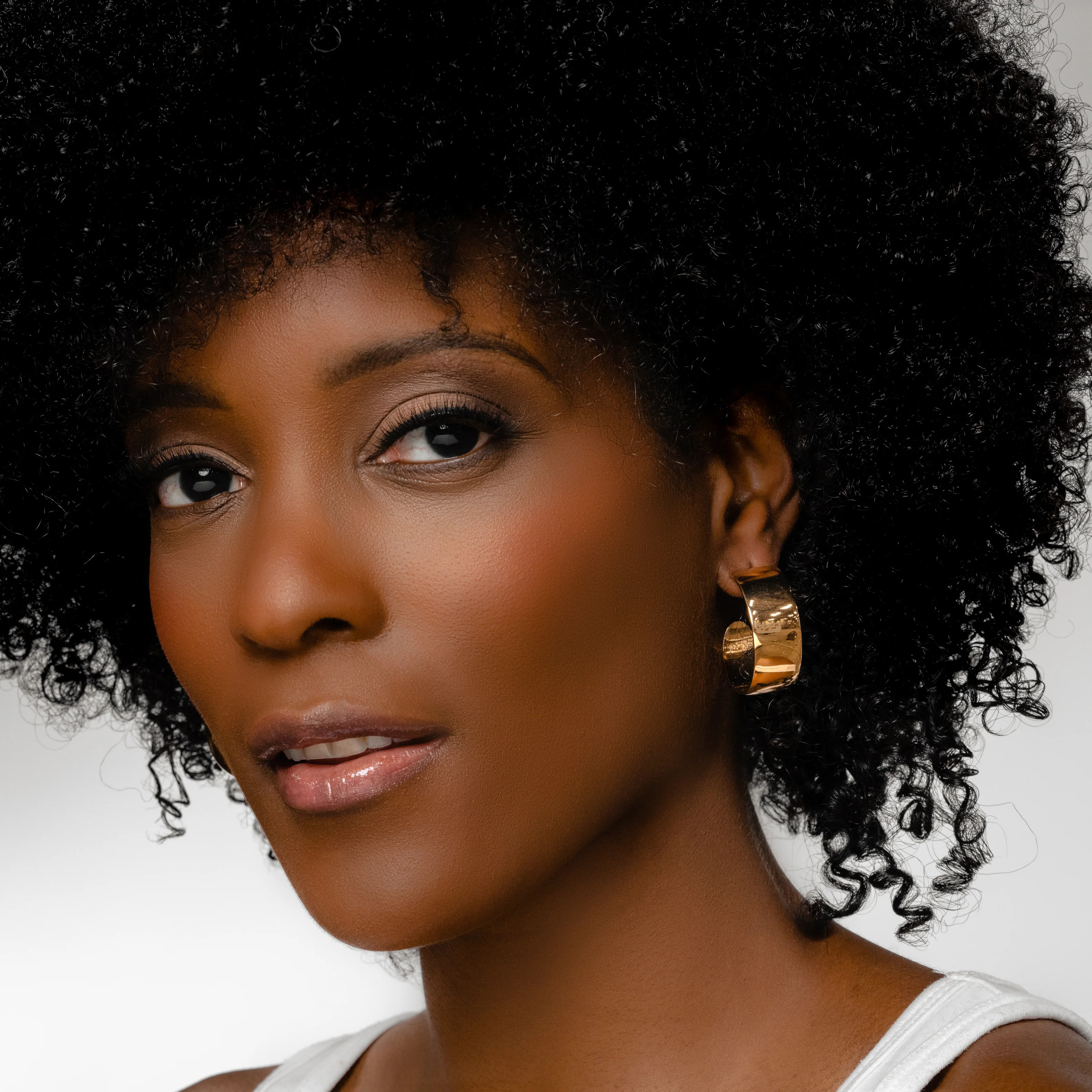 The Classic Half Hoop - Gold | Jaclyn Roxanne