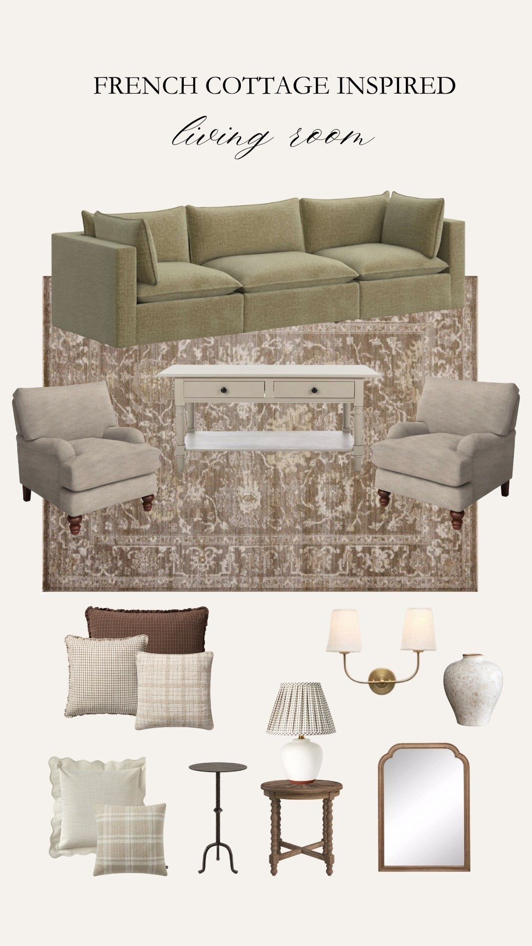 French cottage inspired living room 

 #LTKSeasonal #LTKHome #LTKStyleTip