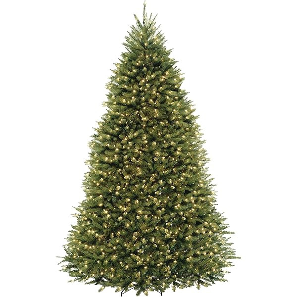 National Tree Company Pre-Lit Artificial Full Christmas Tree, Green, Dunhill Fir, Dual Color LED Lig | Amazon (US)