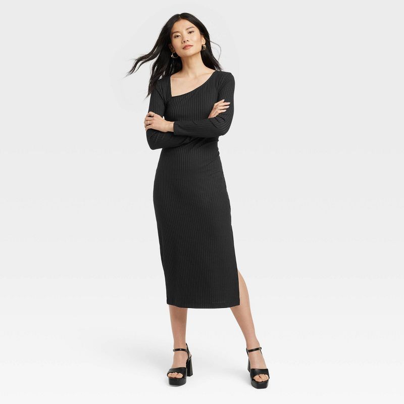 Women's Long Sleeve Knit Dress - A New Day™ | Target