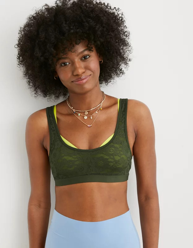 SMOOTHEZ Lace Scoop Bralette | Aerie